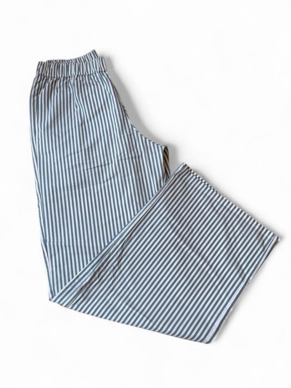 Hollister Green and White Striped Pants